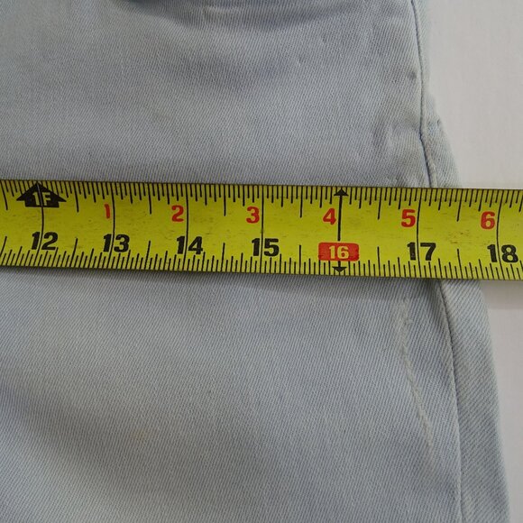 Zara Woman Premium Denim Slim Fit Light Wash Blue Jeans Size 8 Cuffed Raw Hem - Picture 11 of 14